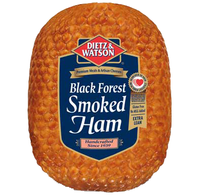 Spiral cut dinner ham with smoky Black Forest taste